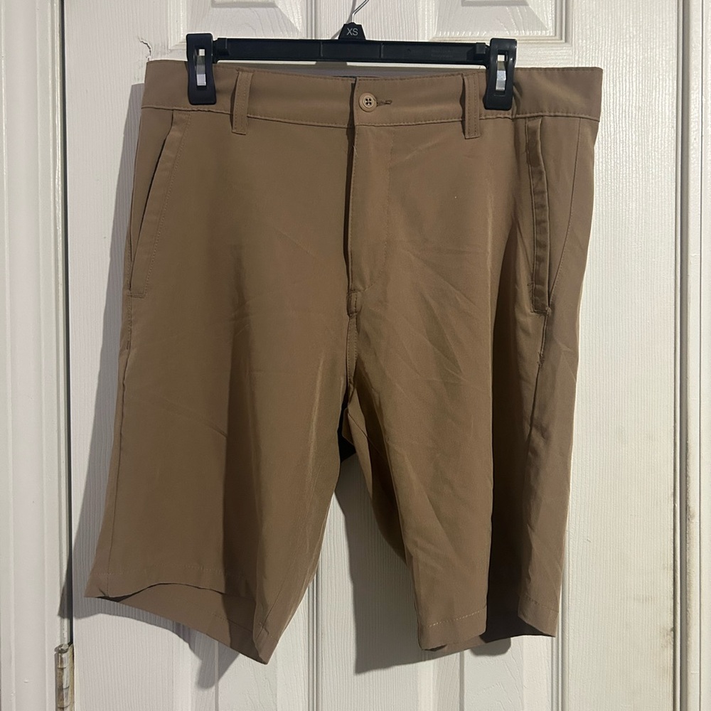 Split Men’s Flat Front Shorts